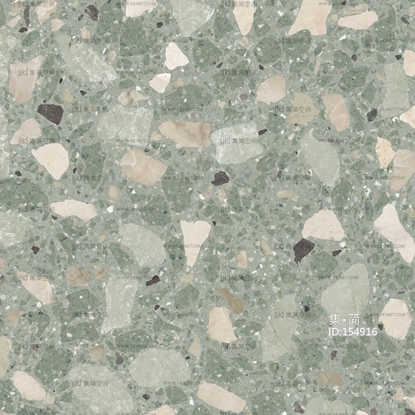 现代中古其它地面_水磨石贴图