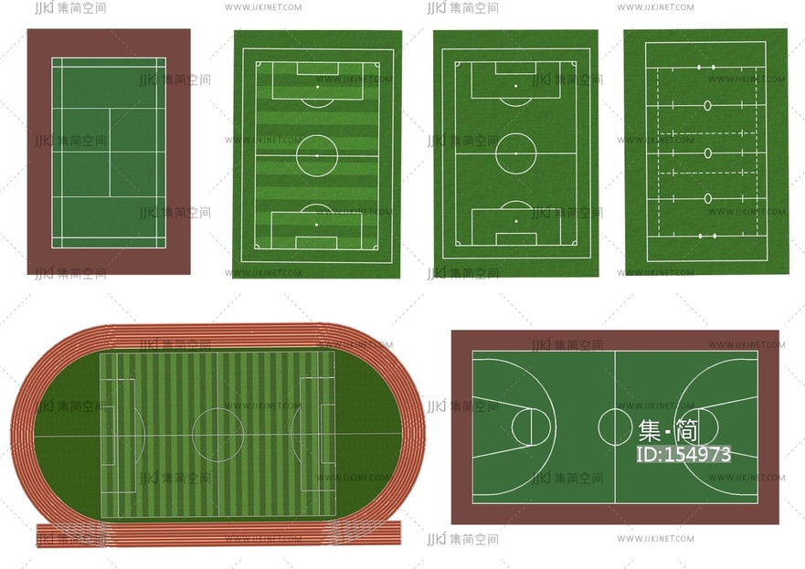 免抠运动场地贴图