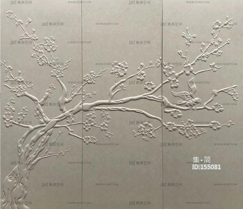 床头梅花花瓣皮革凹凸背景硬包浮雕硬包皮革硬包背景墙 (11)