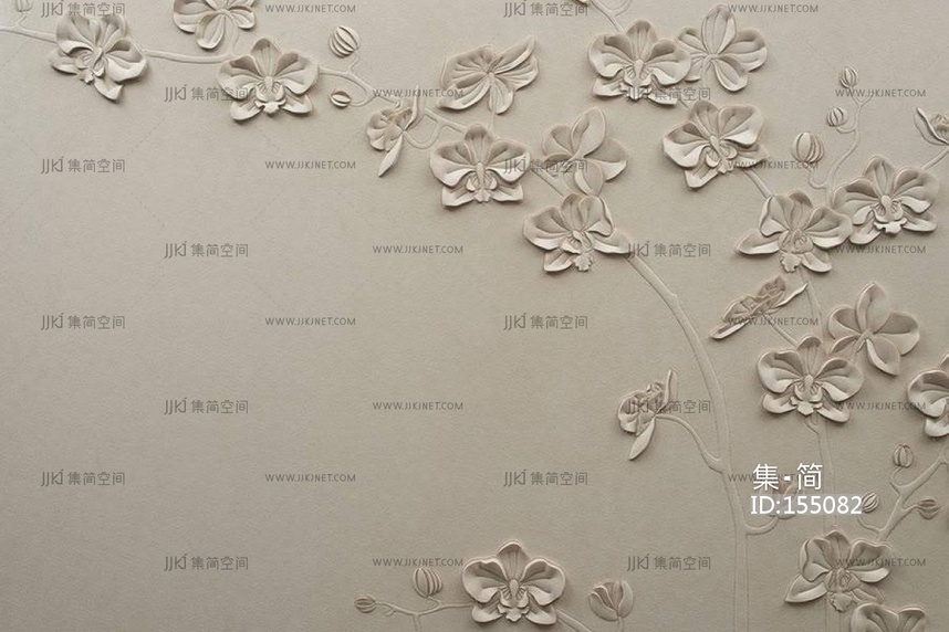 床头梅花花瓣皮革凹凸背景硬包浮雕硬包皮革硬包背景墙 (12)