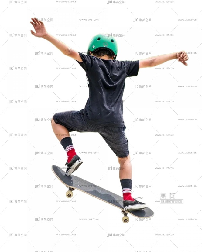 儿童亲子人物小孩滑板png免扣人物 (21)