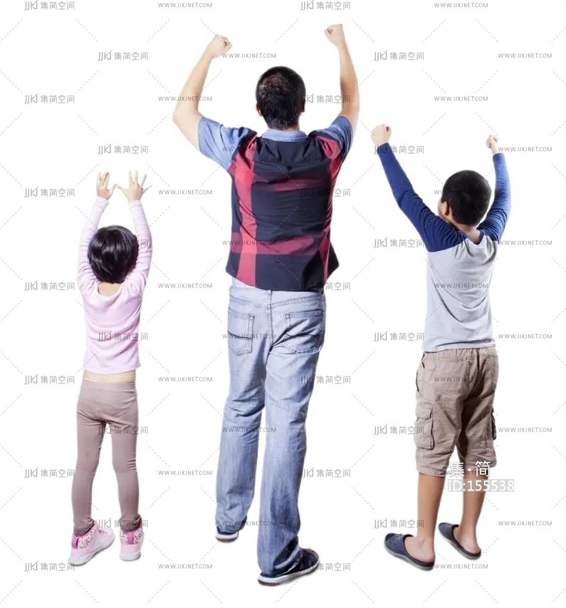 儿童亲子人物小孩领着小孩的人物png免扣人物 (48)