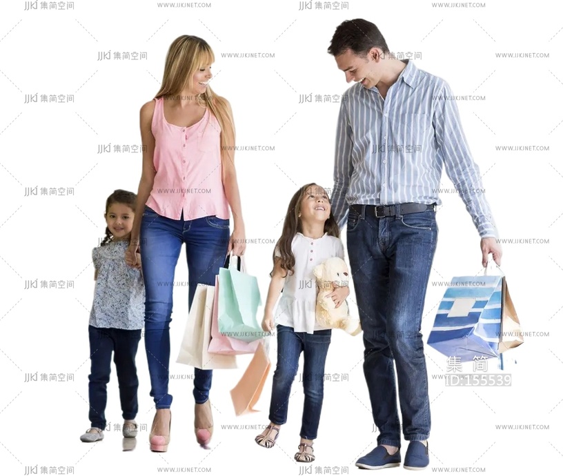 儿童亲子人物小孩领着小孩的人物png免扣人物 (49)