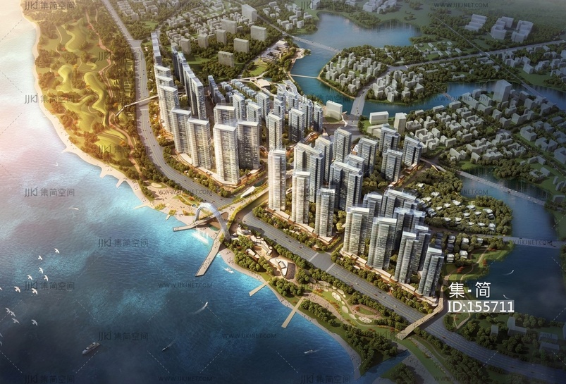 武汉蔡甸中铁建项目 su草图模型