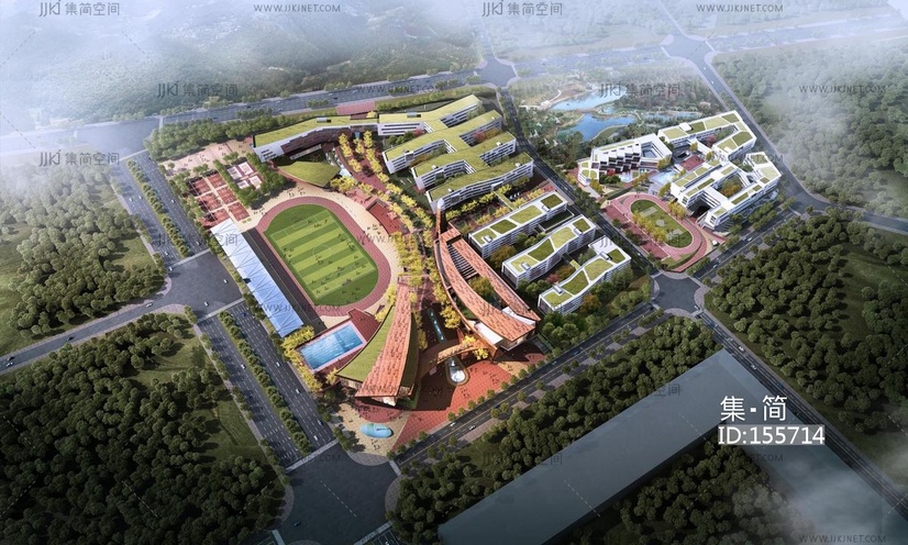 中学模型 su草图模型