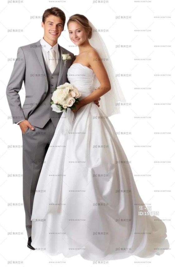png免扣人物婚礼礼服新娘新郎 (5)