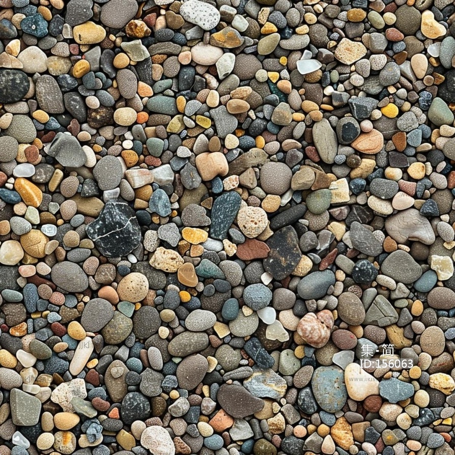 自然地面_砂砾_碎石_鹅卵石_石子_户外地面贴图 (2)