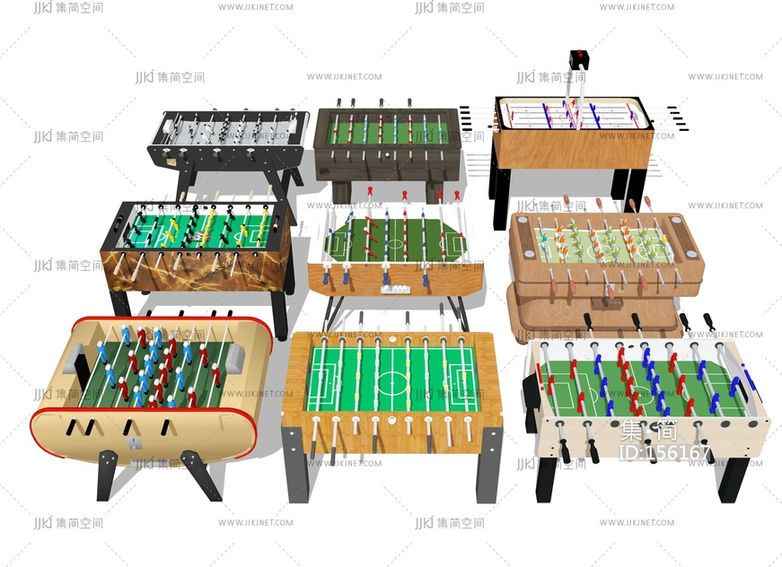 现代桌上足球SU模型