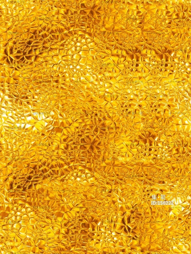 现代新中式其它金属_无缝金色锤纹金属贴图 材质贴图下载 -【集简空间】「每日更新」