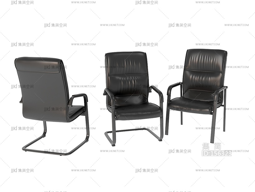 现代办公椅_办公椅老板椅3D模型