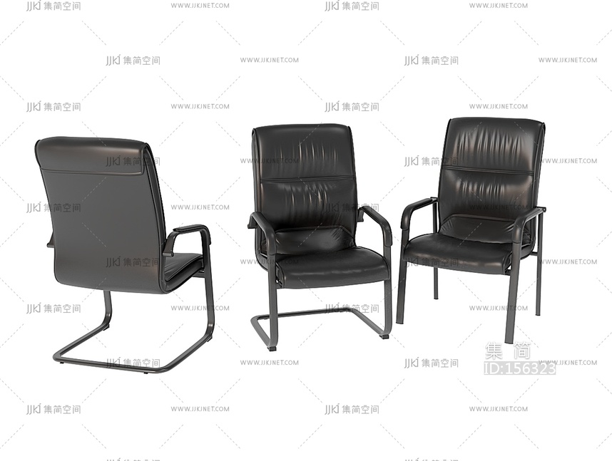 现代办公椅_办公椅老板椅3D模型