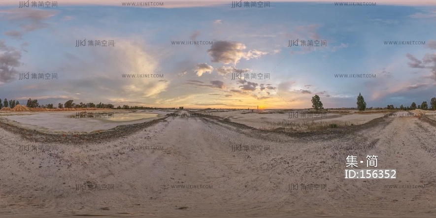 10-minedump_flats黄昏多云天空hdr贴图_16k