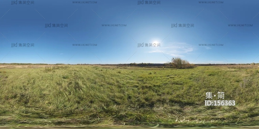 21-autumn_field蓝天纯净天空草原hdri贴图_16k