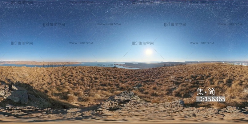24--qwantani_moonrise蓝天黄昏带星星的天空蓝天hdr天空_16k