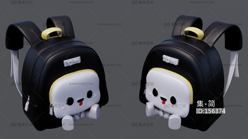儿童书包 su草图模型