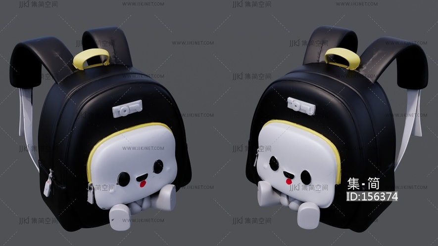 儿童书包 su草图模型