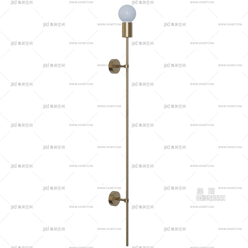 现代简约轻奢壁灯3D模型