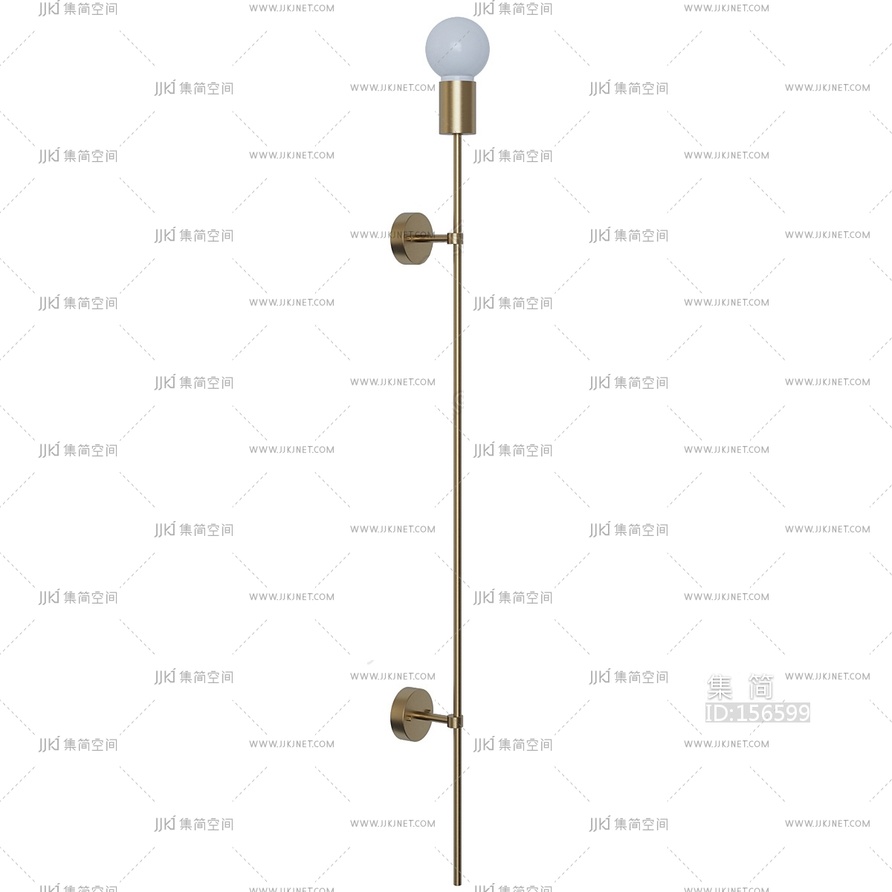 现代简约轻奢壁灯3D模型