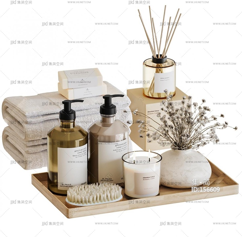 洗浴用品_洗漱用品_洗护用品SU模型