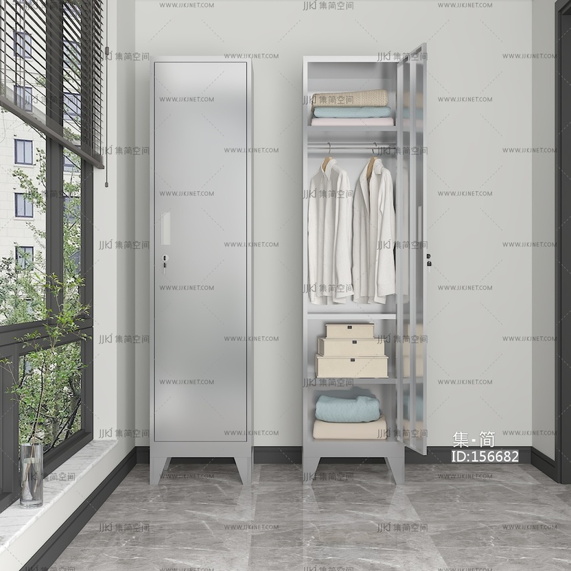 01阳台更衣柜 3d模型