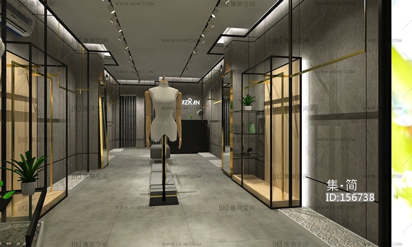 服装店3D模型 3d模型