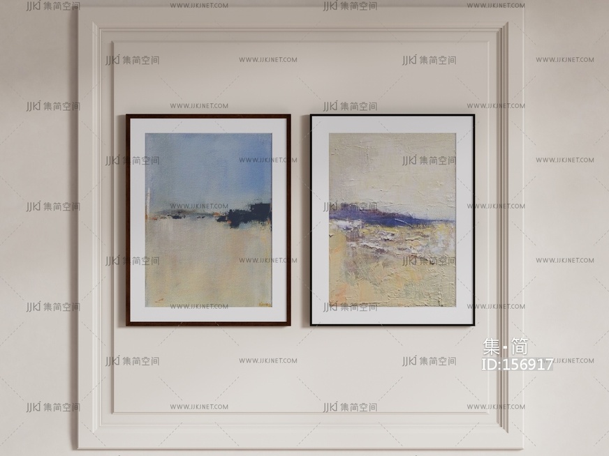 现代油画 su草图模型