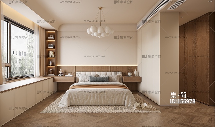 中古风卧室 3d模型