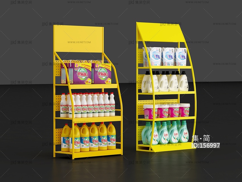 08-现代货架 展架 超市架超市货架洗洁精