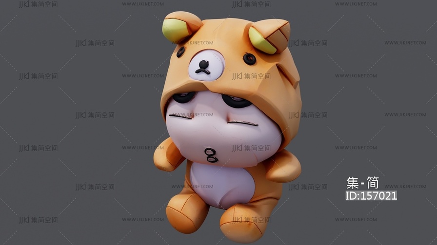 穿小熊衣服的蜡笔小新