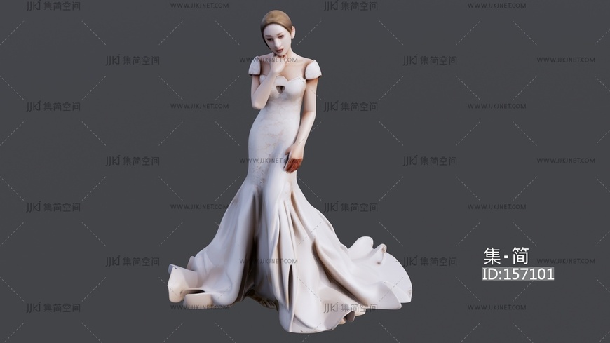 穿婚纱的女孩
