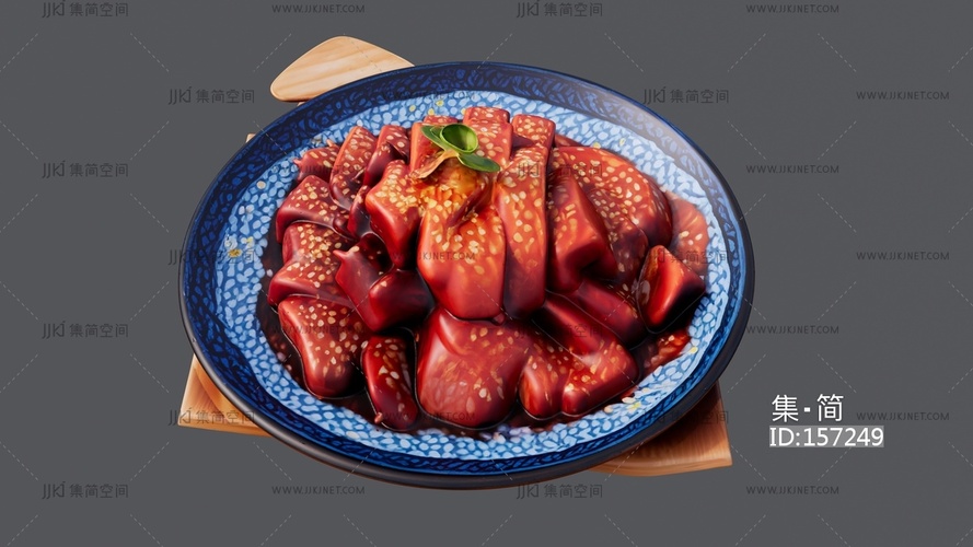 一盘把子肉 su草图模型