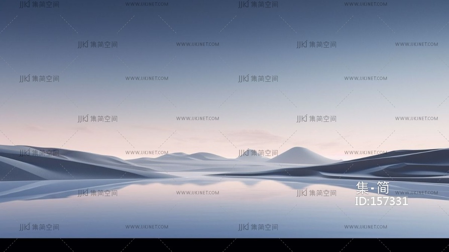 现代山脉广告灯箱屏幕海报 (21)