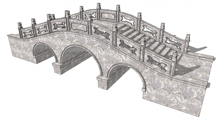 22中式桥,石桥,石栏杆,玉石栏杆,石拱桥景观桥