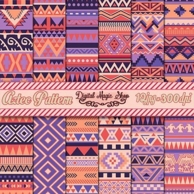 伊斯兰民族图案地毯布料花纹 (59)