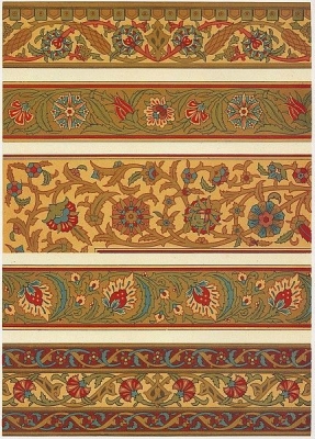 伊斯兰民族图案地毯布料花纹 (87)