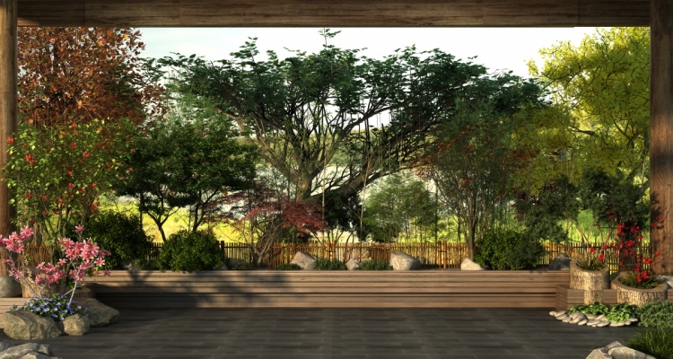 园林植物3d模型下载