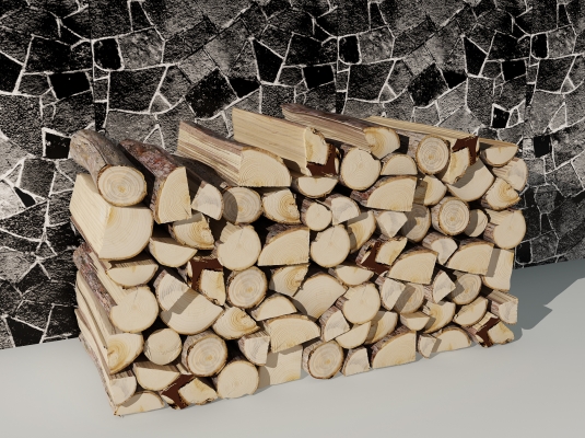 木头劈柴，柴火，柴火堆