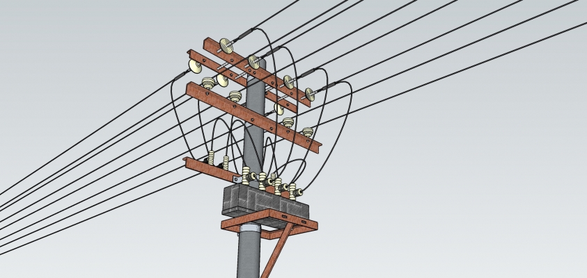 157高压电线杆设施，高压输电线电力设施，高压线塔  电线杆