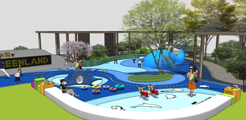 79海洋儿童乐园 儿童游乐场 儿童活动区 海洋主题公园  现代住宅小区景观