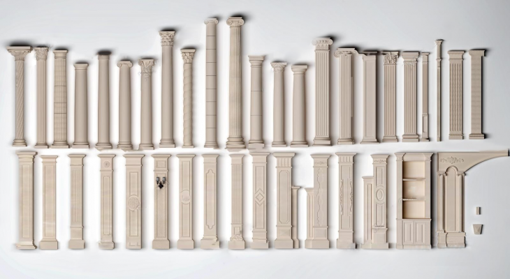 148欧式风格罗马柱  雕花柱头 欧式柱子  欧式构件 石膏柱子 石膏罗马柱