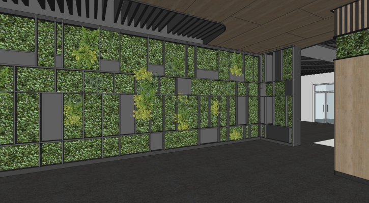  绿植景观装饰植物墙 藤蔓组合