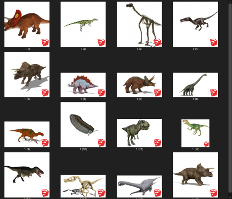  动物组合 恐龙 霸王龙 