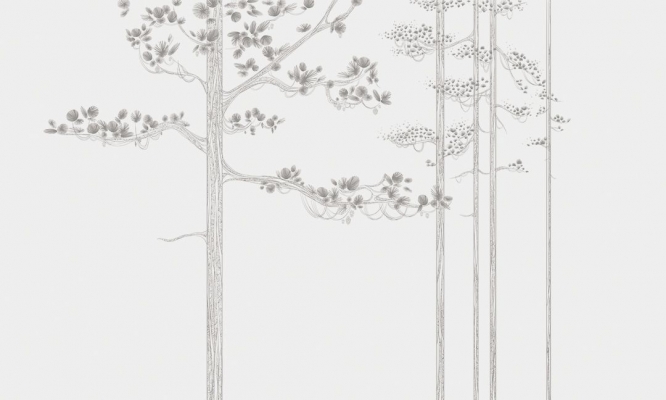 中式欧式树图案壁纸 (3)
