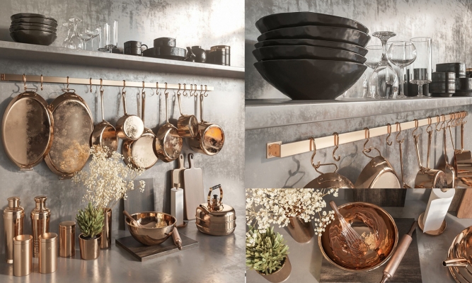  欧式金属厨具，平底锅，水壶