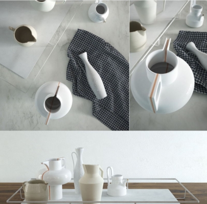  欧式陶瓷咖啡壶，水壶 (1)