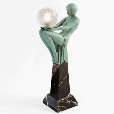  现代人物雕塑圆灯装饰灯 