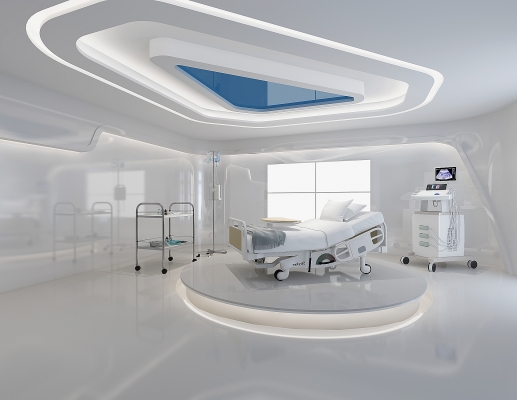 z06-0611 现代医院手术室，病房，医疗设备