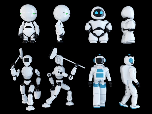  现代智能机器人玩具