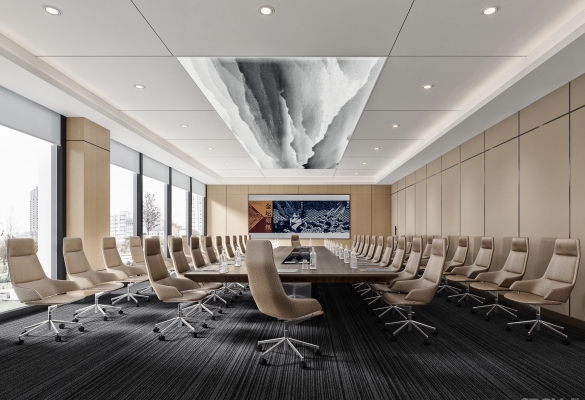 28现代多功能会议室，大会议室，会议桌椅
