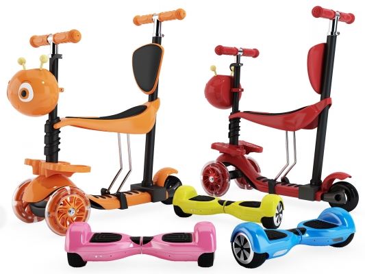  儿童双轮代步车，滑板车平衡车，